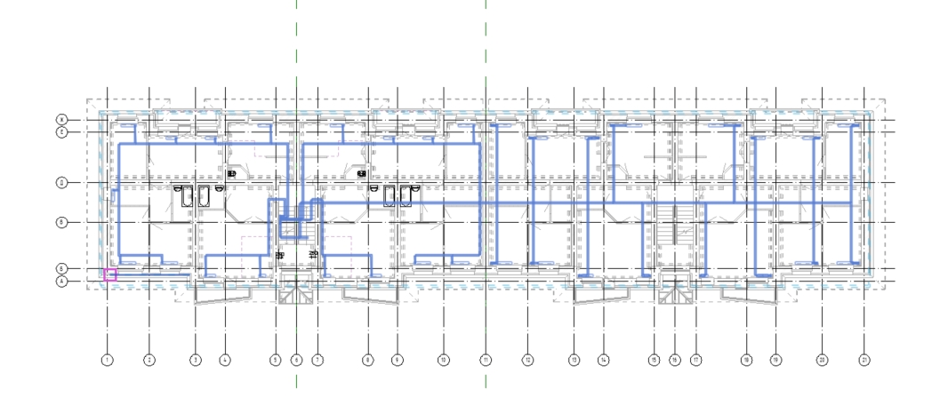 Вставка схемы IFC на планы архитектуры в Revit