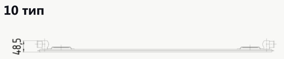 Стальной панельный радиатор SPL Clasic C тип 10