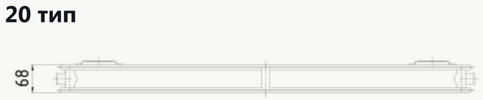Стальной панельный радиатор SPL Clasic C тип 20