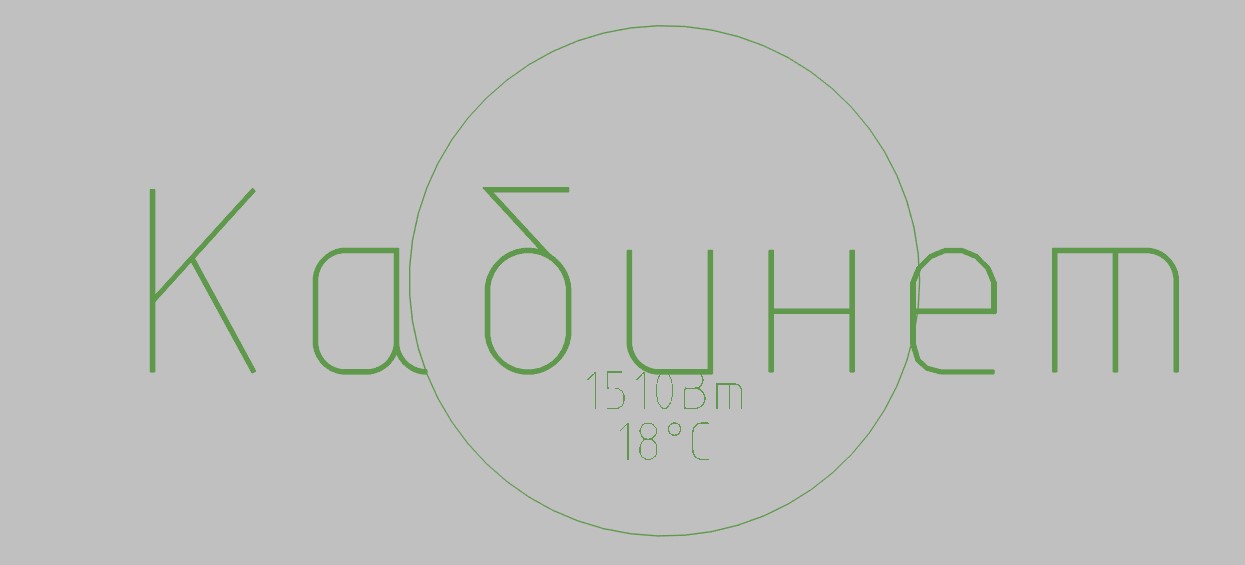 Температура и теплопотери в блоке помещений